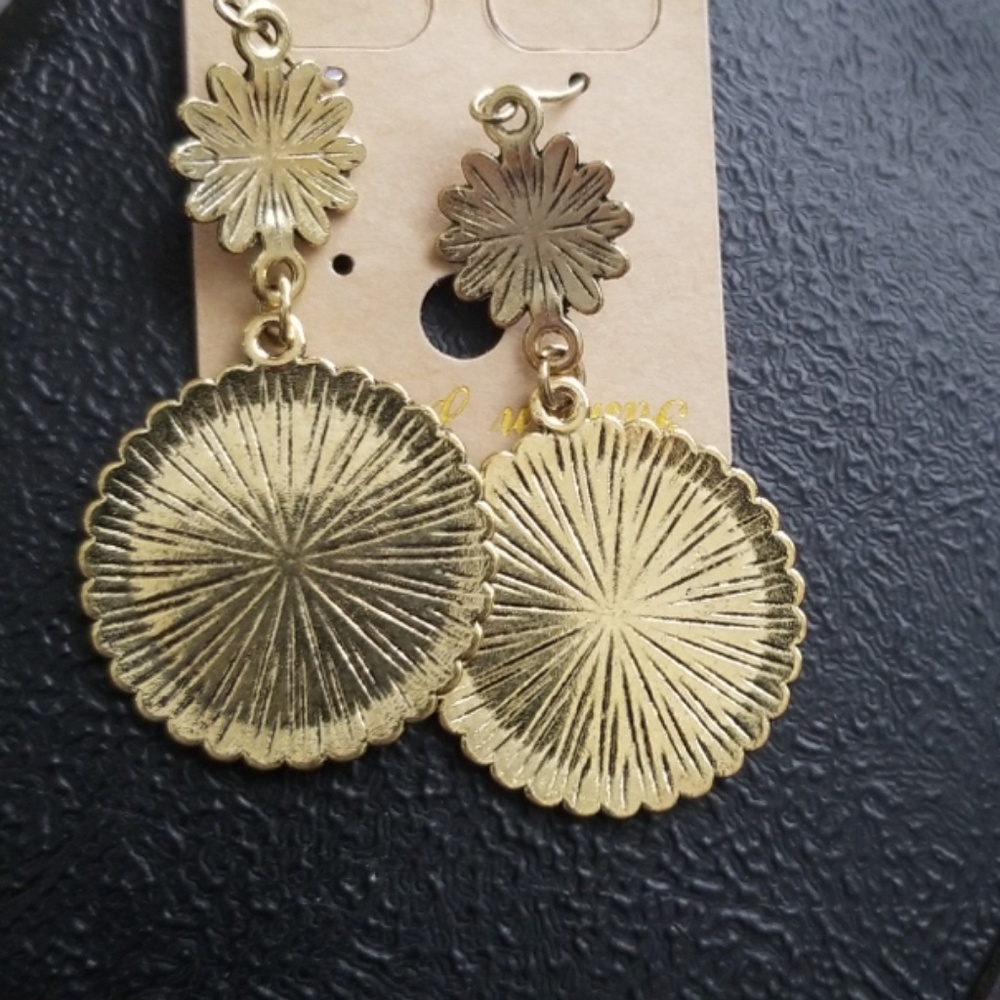 ❤Vintage Ethnic Oil Drop statment Earrings❤ - Picture 4 of 6